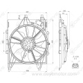 Electric radiator cooling fan motor for RENAULT CLIO